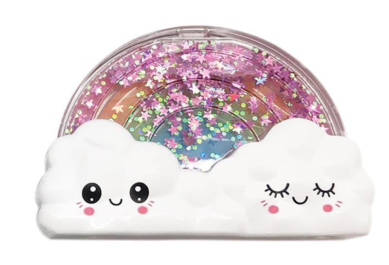 iscream Happiest Rainbow Strawberry Scented Solid Lip Gloss in Glitter Case - Image 2